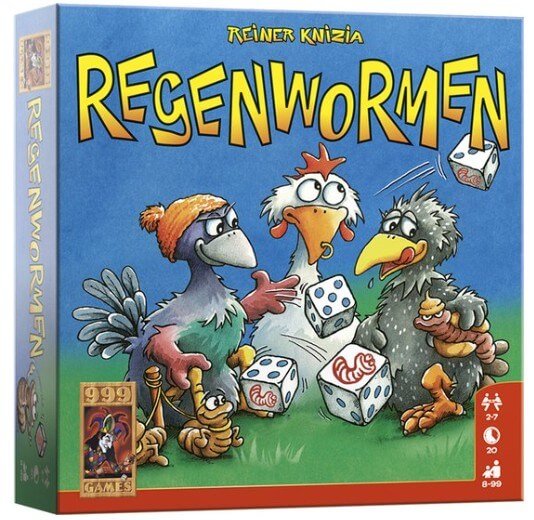 Spellen - Regenwormen - 999 games - beste top - gezin