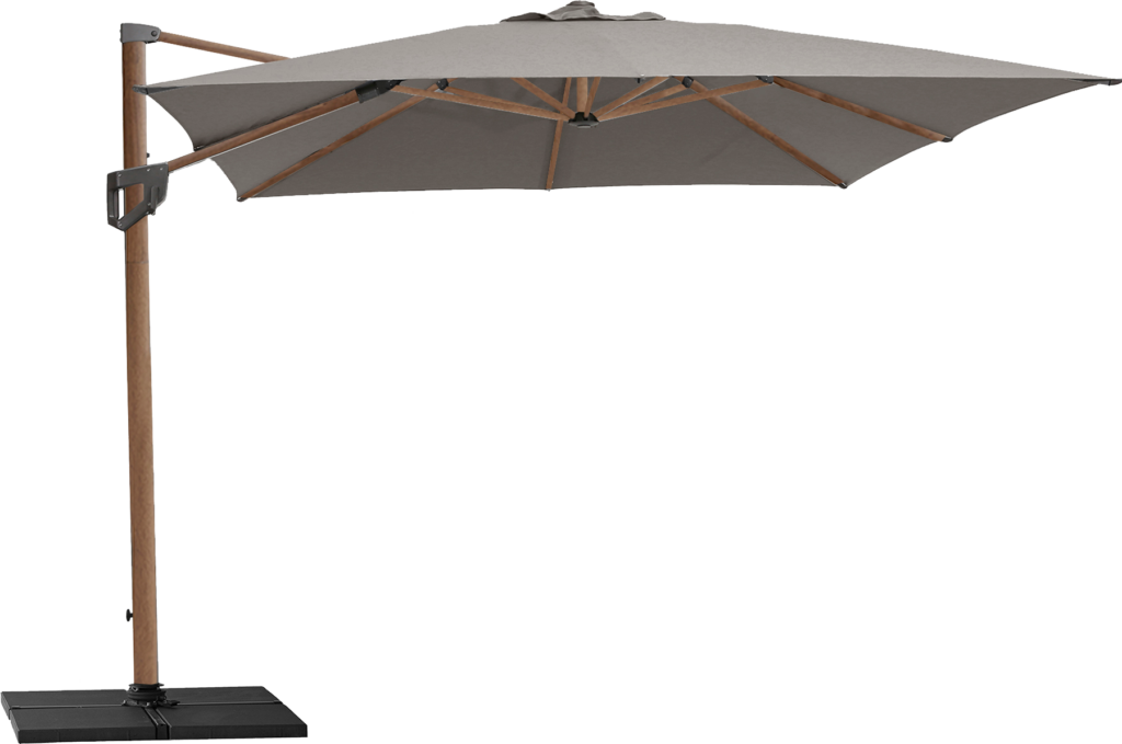 parasol met standaard, beste parasol, zweefparasol, hangparasol, terras parasol, balkon parasol, tuin parasol, schaduwdoek, House Nordic, Shadowline, Cane-Line, Alice's Garden, 2026, buitenzonwering