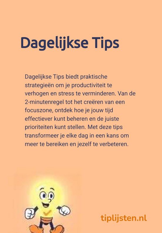 E-book - Dagelijkse Tips
