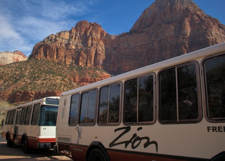 Zion Shuttle bus Zion National Park