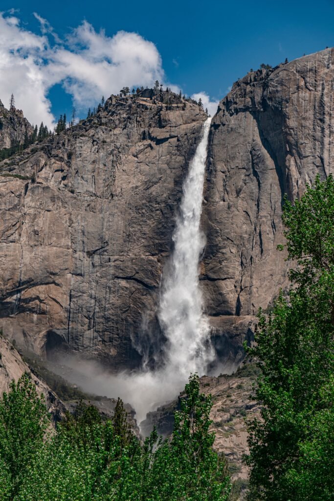 Yosemite Falls waterval in Yosemite National Park.